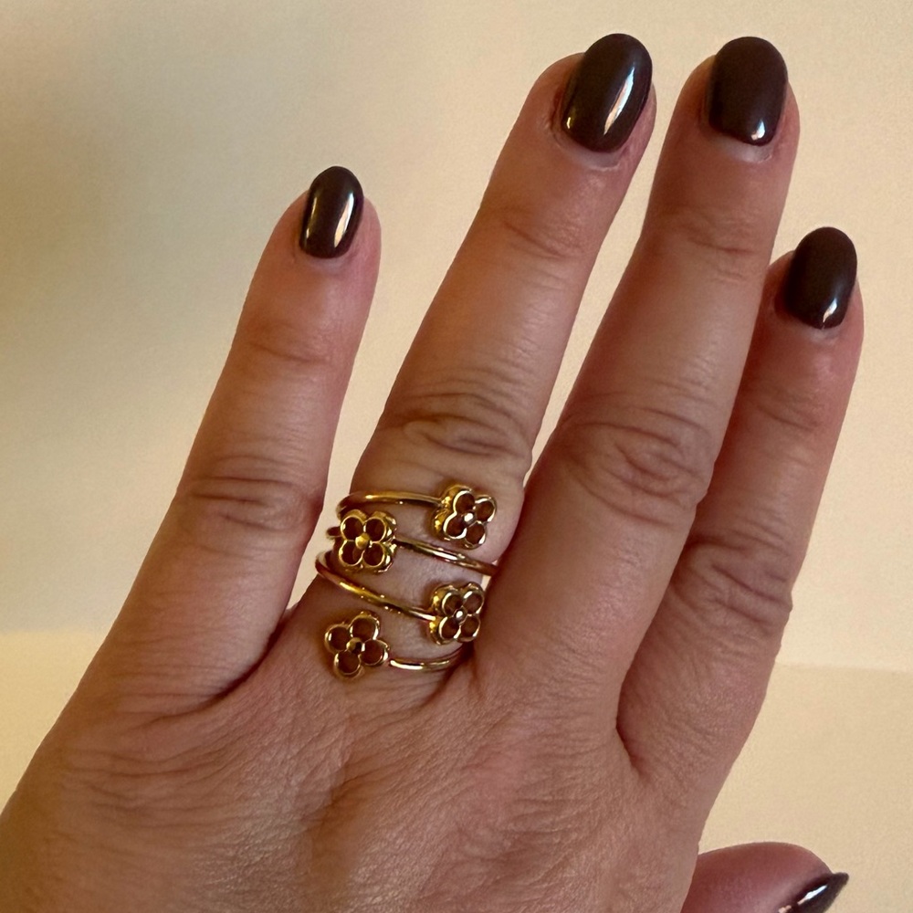 Louis Vuitton Flower Full Ring- Size L - Picture 4 of 5